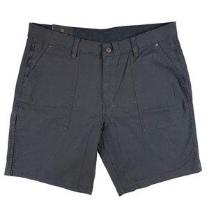 Weatherproof Men's Flex Waistband Utility Trail Ripstop Shorts Forged Iron 36W